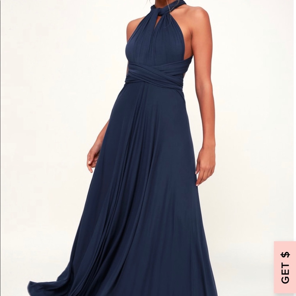 Lulu’s Maxi Tricks of the Trade Dress - Navy